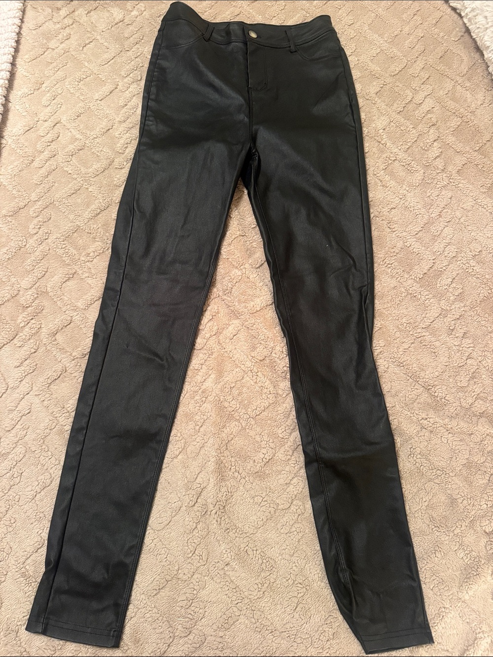 Windsor Black Faux Leather Skinny Pants
